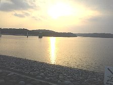 狭山湖の夕暮れ