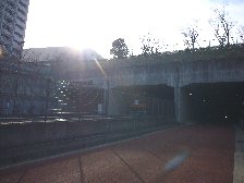モノレール通過