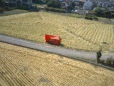 稲刈り終了