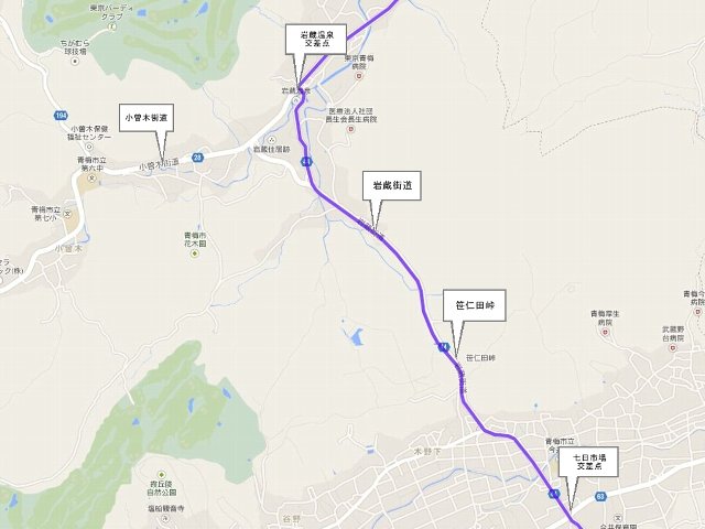 笹仁田峠付近
