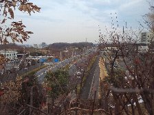 尾根幹線と霊園
